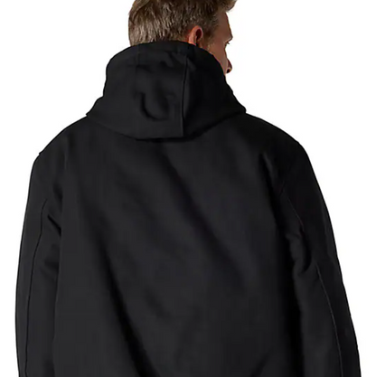 Carhartt Men's Loose Fit Firm Duck Insulated Flannel-Lined Hooded Active Jacket J140