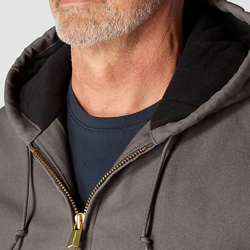 Carhartt Men's Loose Fit Firm Duck Insulated Flannel-Lined Hooded Active Jacket J140